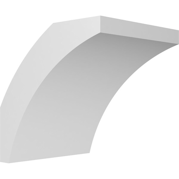 Ekena Millwork 5 1/2-in. W x 6-in. D x 6-in. H Thorton Architectural Grade PVC Knee Brace BRCP055X06X06THR - main